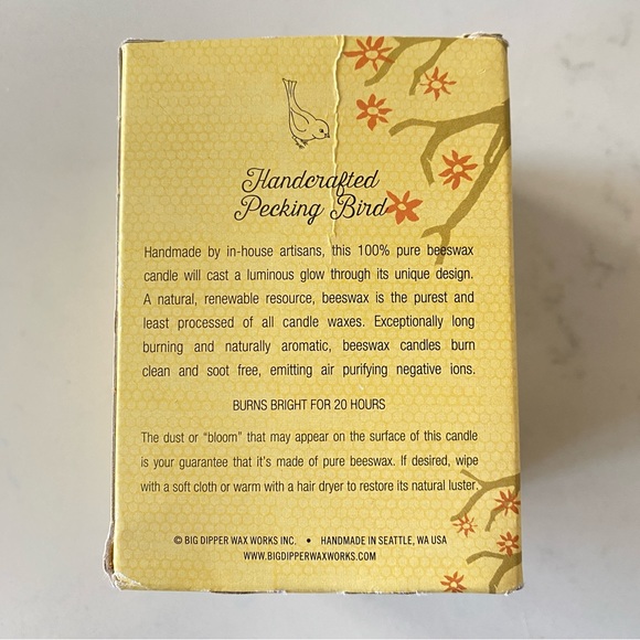 Big Dipper Wax Works Handcrafted Beeswax Candles Birds Pecking - Picture 5 of 9